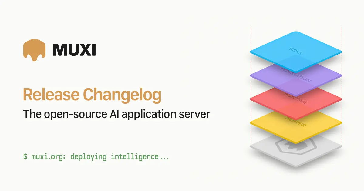Changelog › MUXI Documentation